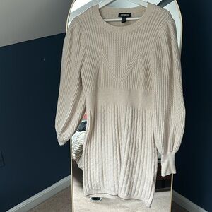 Balloon sleeve Sweater Dress